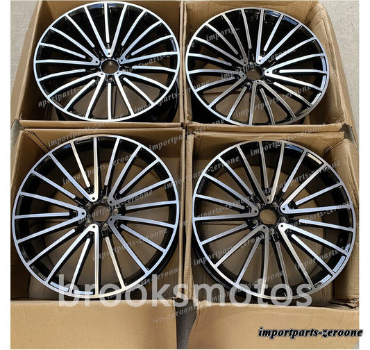 メルセデスベンツ W223 S クラスメイバッハ 21x9/10  21"新しいスタッガースタイルホイール 4本セット　-BRN-11909