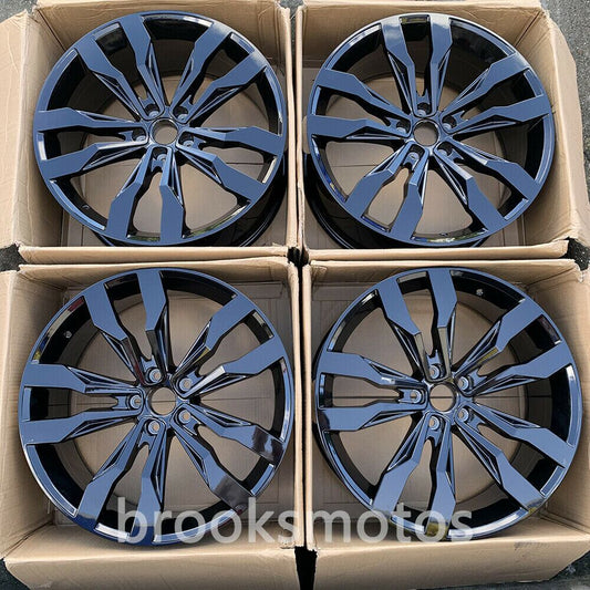 1点限り 21インチ グロス ブラック FULL STYLE GED ホイールセット VW ティグアン L 21X9.5 5X112 　鍛造-BRN-1219★