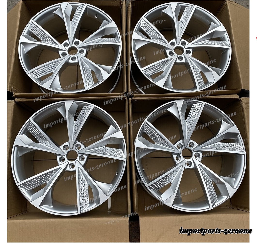 22インチ 新品RS7 スタイルホイール 2016+ アウディ Q7 Q8 RS Q7 RS Q8 グロスブラック フル　-BRN-12264