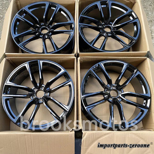 22インチ 新品 ツイン 5 スタイル ブラック ホイール  メルセデスベンツ W222 S クラス マイバッハ LI-1629