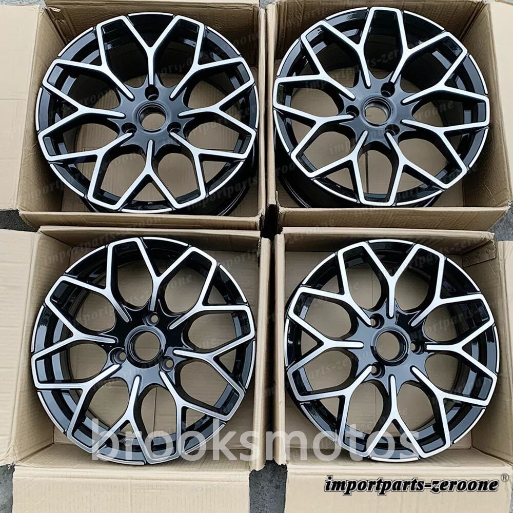 16x6 17x7 スタッガー B スタイル ブラック ホイール  スマートフォートゥー 3x112  LI-1362
