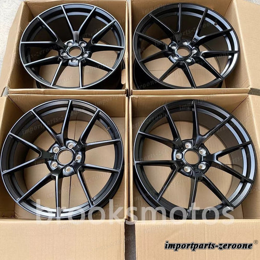19インチ鍛造サテンブラックスタイルホイールフィットbmw F87 M2 コンペティション LI-2038