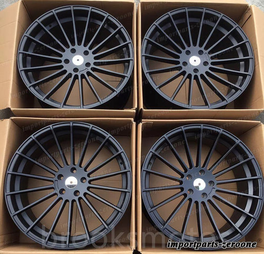 22インチ HM スタイル サテン ブラック ホイール  BMW X5 E70 F15 X6 E71 F16 5x120 適合 LI-1857
