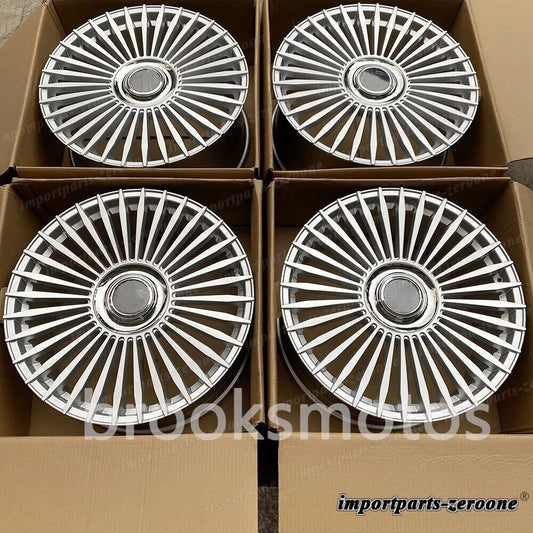 22インチ新品マルチスポークシルバーホイールベントレー フライングスパー 22x9 22x10.5 適合 LI-1027