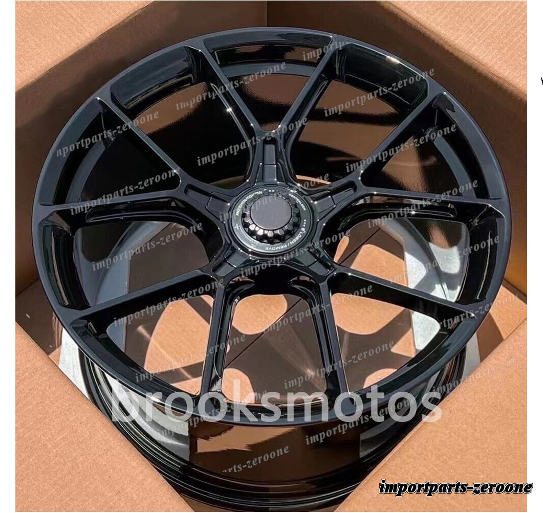 1点限り 20インチ 21インチニューグロスブラックスタイル フォージドホイールポルシェ 992 911 カレラ 4S　-BRN-11606　鍛造　★