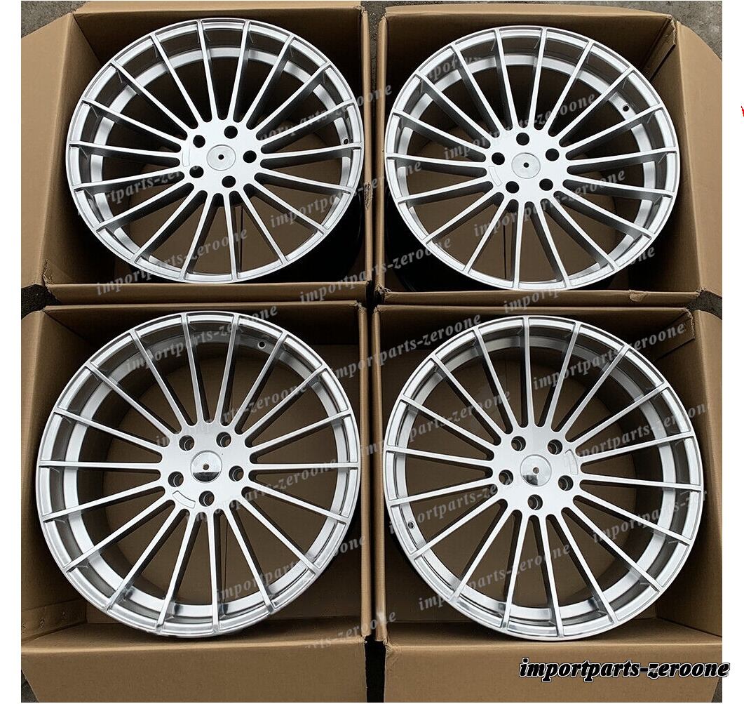 22インチ HM スタイル シルバー ホイール  BMW X5 E70 F15 X6 E71 F16 5x120 フローフォーム　-BRN-12224
