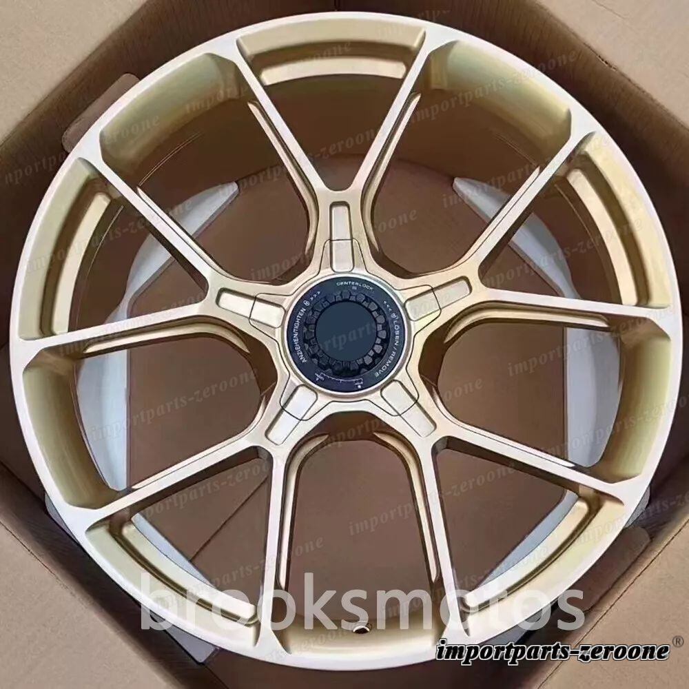 19インチプラチナ ゴールド フォージド ホイール  ポルシェ 997 911 カレラ ナローボディ適合 LI-2256