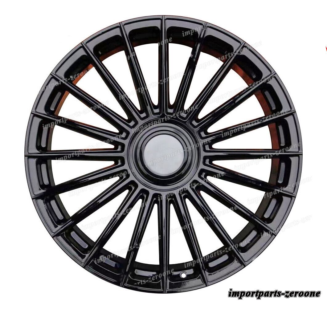 22インチ マルチ スポーク ブラック ホイール 1998-2017 メルセデスベンツ G クラス G63 　-BRN-12201