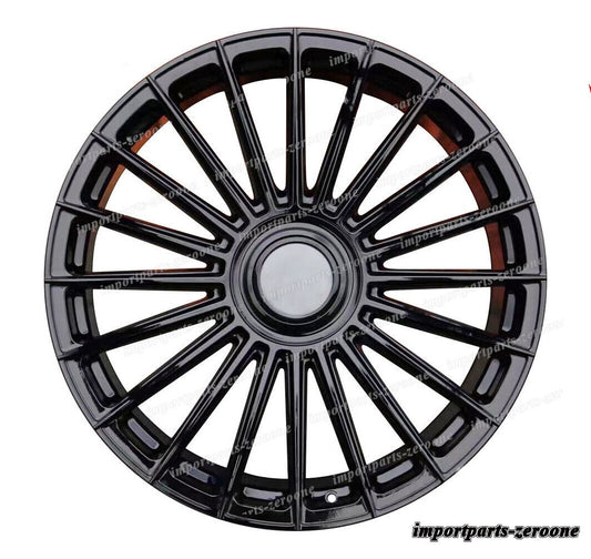 22インチ マルチ スポーク ブラック ホイール 1998-2017 メルセデスベンツ G クラス G63 　-BRN-12201