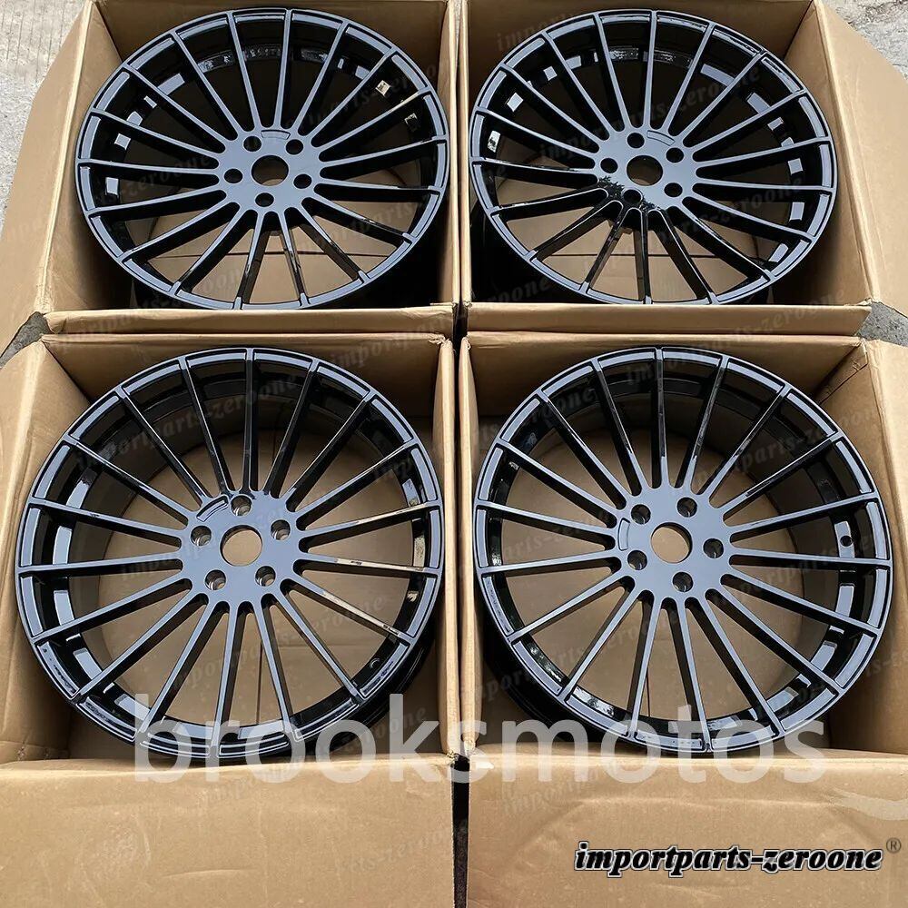 22インチ　 HM スタイル グロス ブラック ホイール  フィット BMW X5 E70 F15 X6 E71 F16 5x120 4 本セット LI-1649