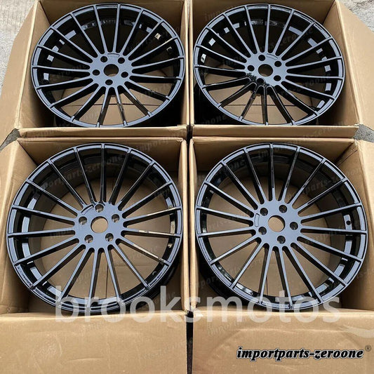 22インチ　 HM スタイル グロス ブラック ホイール  フィット BMW X5 E70 F15 X6 E71 F16 5x120 4 本セット LI-1649