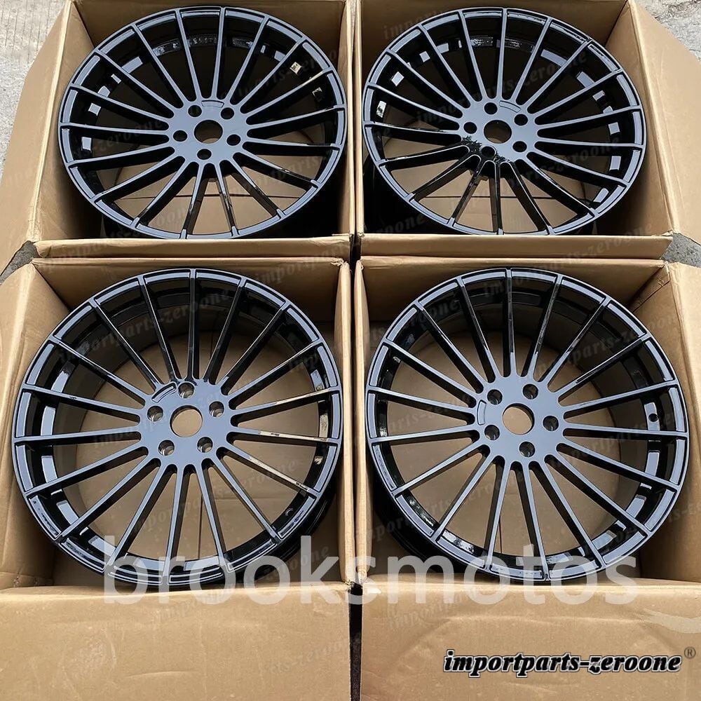 22インチ　 HM スタイル グロス ブラック ホイール  フィット BMW X5 E70 F15 X6 E71 F16 5x120 4 本セット LI-1649