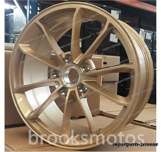 1点限り 20インチ 21インチ ゴールドスタイル ホイール ポルシェ 991 911 カレラ S/T ナローボディ　-BRN-11813　鍛造　★