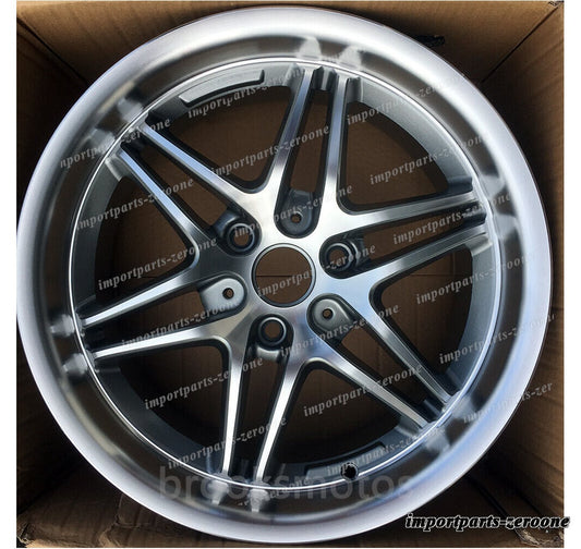 1点限り 17インチ B VII スタイルホイールスマートフォートゥー 3x112 4 グレー 17x7.5 セット　-BRN-11809　鍛造　★