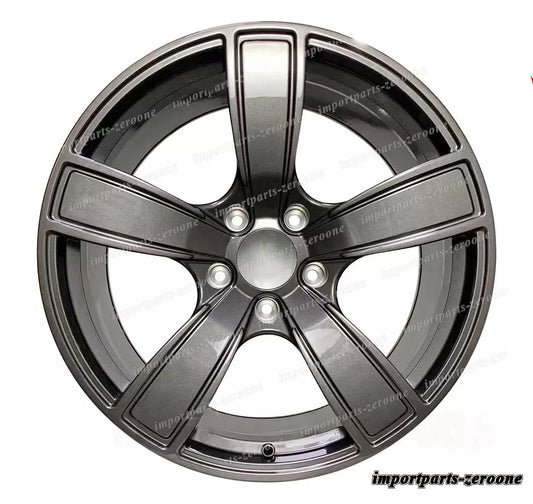 1点限り 2017+ ポルシェ カイエン 21x9.5 21x11 21インチ 新品5 スポークグレースタイルホイール　-BRN-12493★