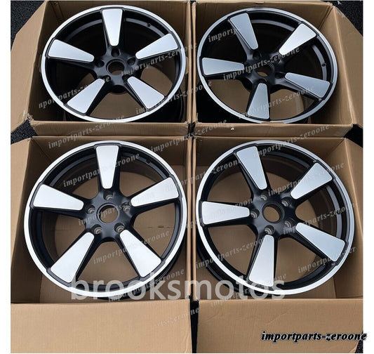 1点限り 20インチ　新品マットブラックホイール 2016+ 　ポルシェ 718 ケイマンGTS 982　-BRN-11843　鍛造　★