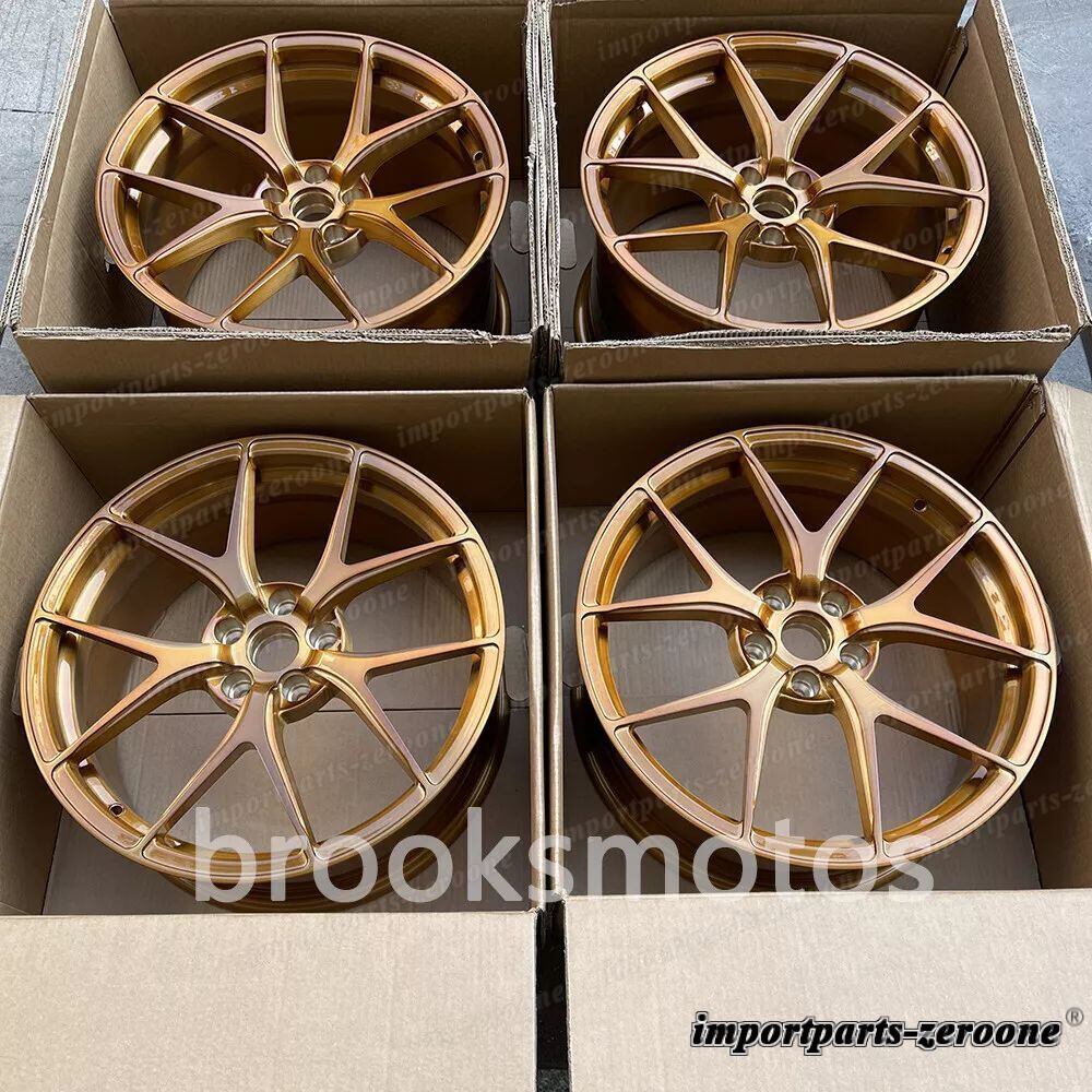 19インチ グロス ブラシ ゴールド フォージド ホイール  ランボルギーニ Gallardo lp560-4  LI-1458