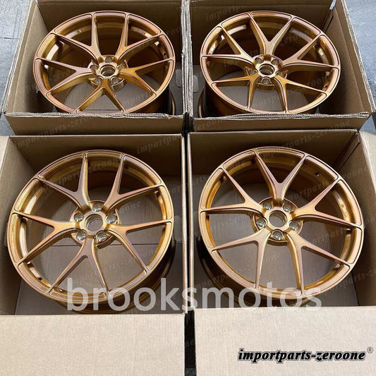 19インチ グロス ブラシ ゴールド フォージド ホイール  ランボルギーニ Gallardo lp560-4  LI-1458