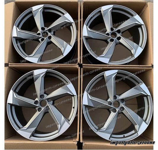 1点限り 20インチ 回転 サテン グレイ ホイール 2010-2016 アウディ RS5 20x10 オフセット27　-BRN-12676　鍛造　★
