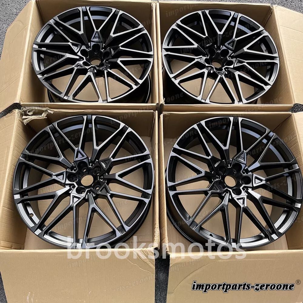 22インチ サテンブラックホイール BMW X5 E70 F15 X6 E71 F16 5x120 818 22x9.5/10.5 適合 LI-1505