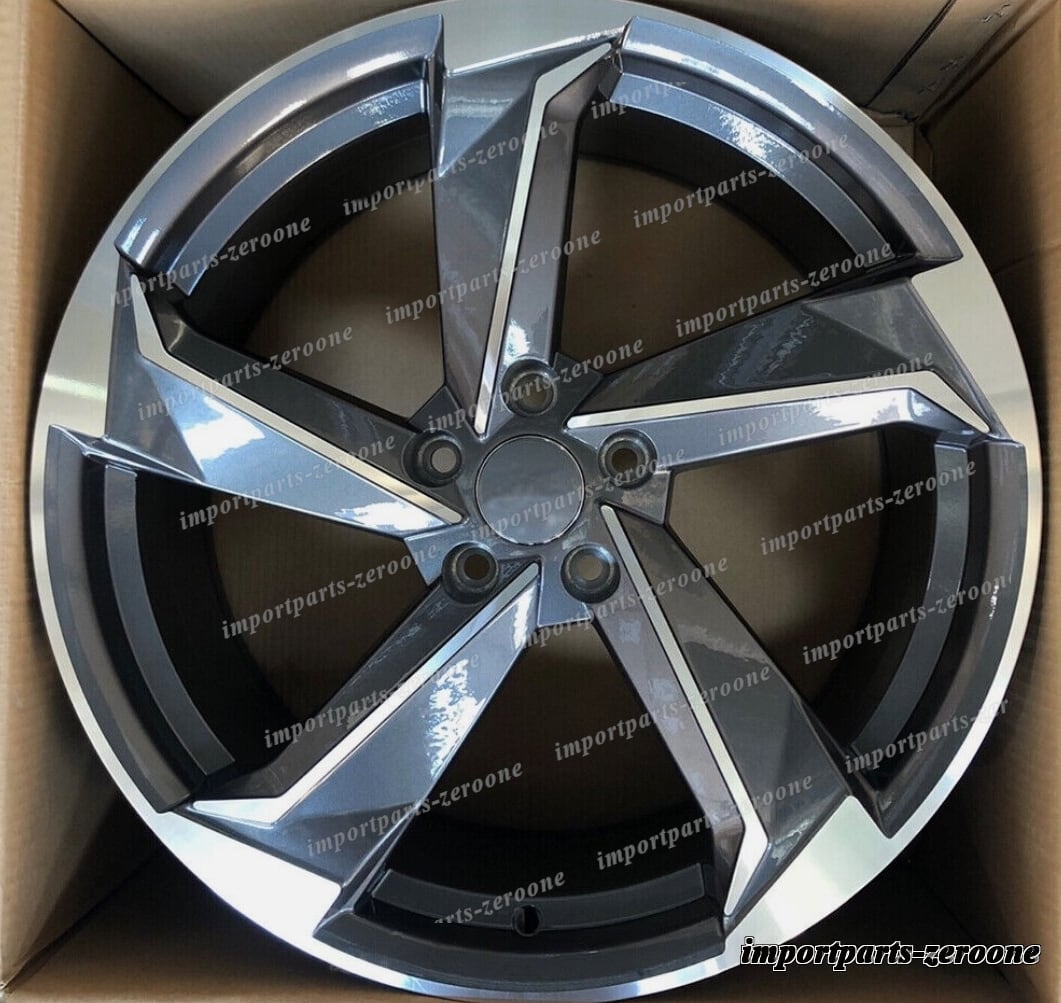 1点限り 21インチ 回転 スタイル グレー ホイール アウディ C7 S7 D4 D5 A8 S8 21x9.5 オフセット 30 　-BRN-12104　鍛造　★