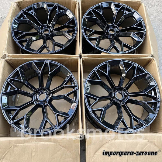 23インチ新品グロスブラックスタイルホイール2015+ ベントレー ベンテイガ 23x10.5 適合 LI-2246