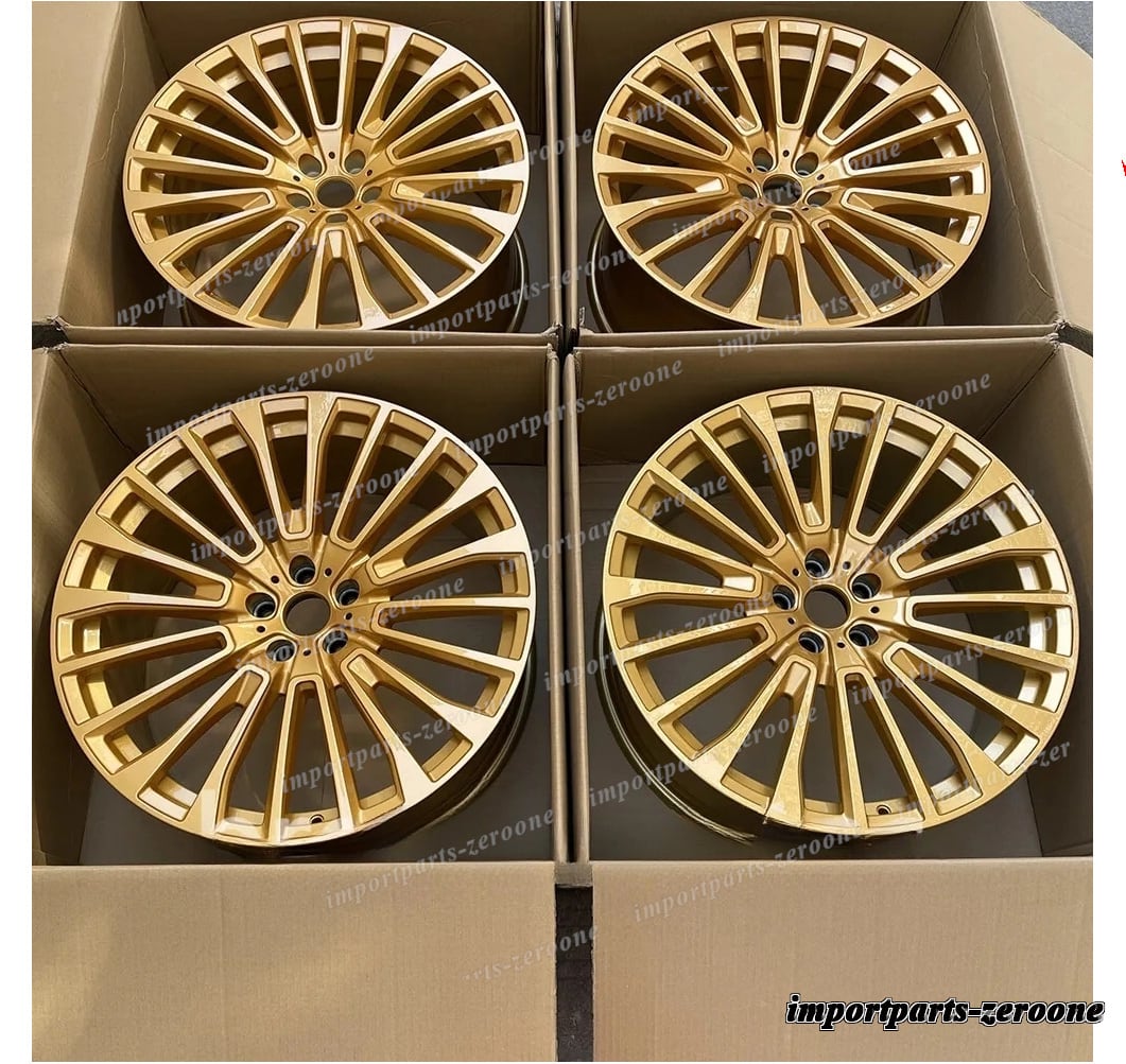 1点限り 20インチ 新品マルチスポーク ゴールドスタイル ホイール 2019+ BMW G07 X7 5x112 20x8.5　-BRN-12509★