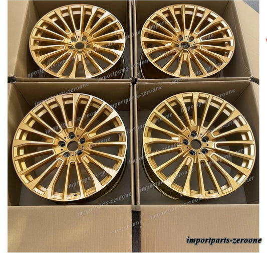 1点限り 20インチ 新品マルチスポーク ゴールドスタイル ホイール 2019+ BMW G07 X7 5x112 20x8.5　-BRN-12509★