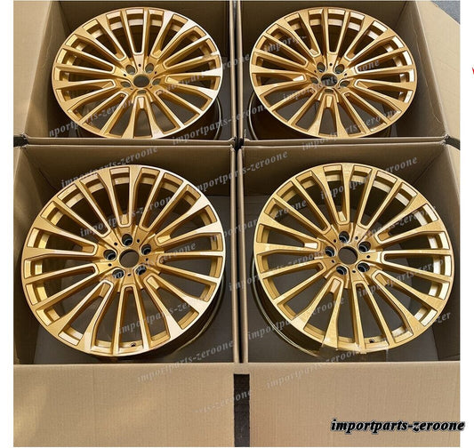 21インチ 新品マルチスポーク ゴールドスタイル ホイール 2019+ BMW G07 X7 5x112 21x9.5 　-BRN-12360