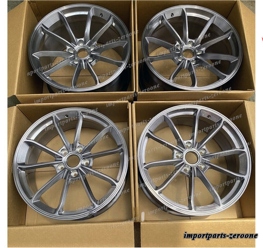 1点限り 20インチ スタッガー ブラシ スタイル 鍛造 ホイール ポルシェ911 20x8.5/11 ワイドボディ　-BRN-12046　鍛造　★