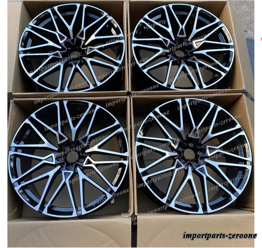22インチ 新品 ブラック スタイル ホイール  BMW X5 E70 F15 X6 E71 F16 5x120 818 4 個セット　-BRN-12491