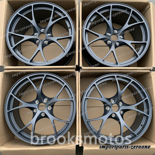 1点限り 19インチ　アルファロメオ GIULIA 19インチ GED ホイールセット 19x8.5 SATIN ガンメタル ４本セット 　鍛造　-BRN-1381★