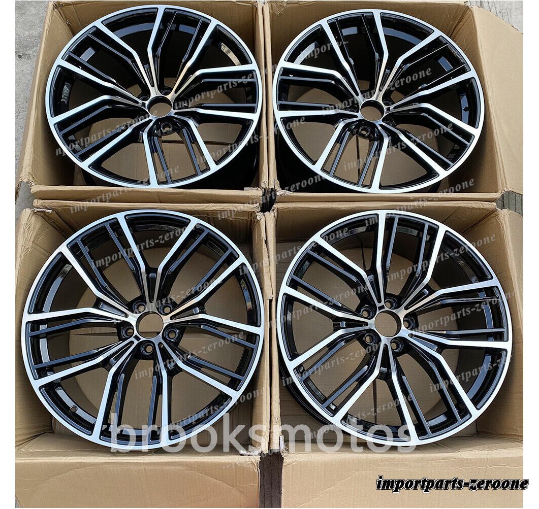 22インチ　コンケーブスタイル 　スタッガー ホイール 　 BMW 　X5 E70 F15 X6 E71 F16 5x120 701 　-BRN-11913