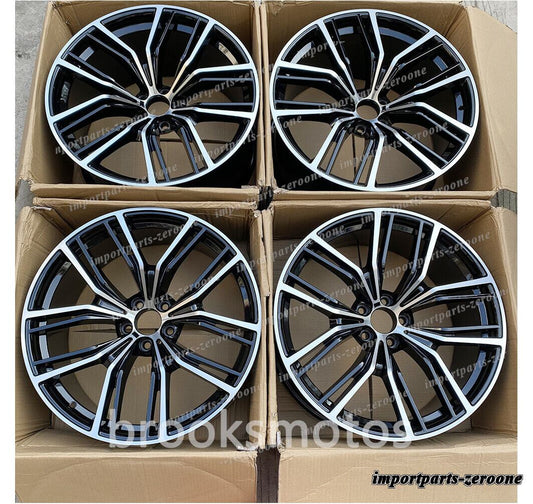 22インチ　コンケーブスタイル 　スタッガー ホイール 　 BMW 　X5 E70 F15 X6 E71 F16 5x120 701 　-BRN-11913