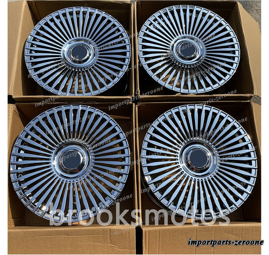 24インチマルチクロームスタイル鍛造ホイールレンジローバーボーグ5x120 4本セット　-BRN-11824