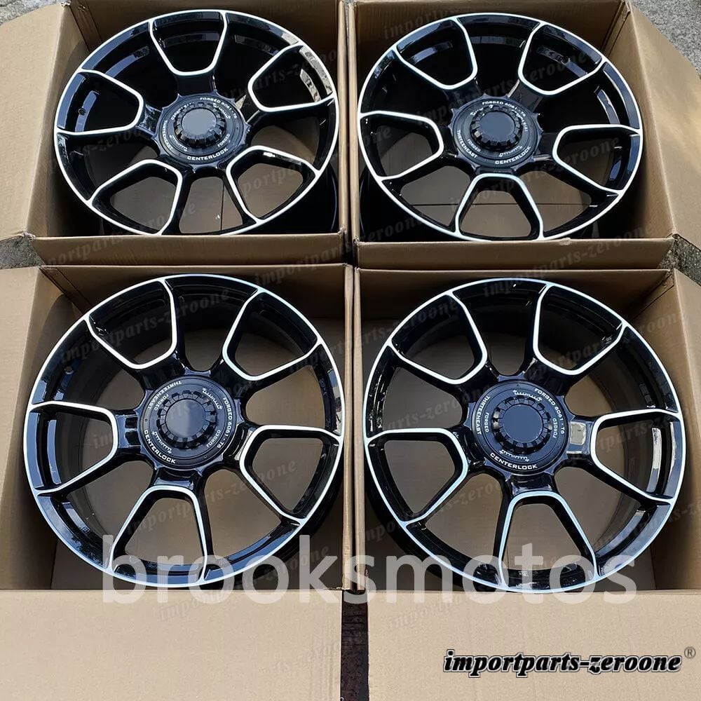 19インチ新品ブラックスタイル フォージドホイールポルシェ 997 991 911 ナローボディ適合 LI-1375