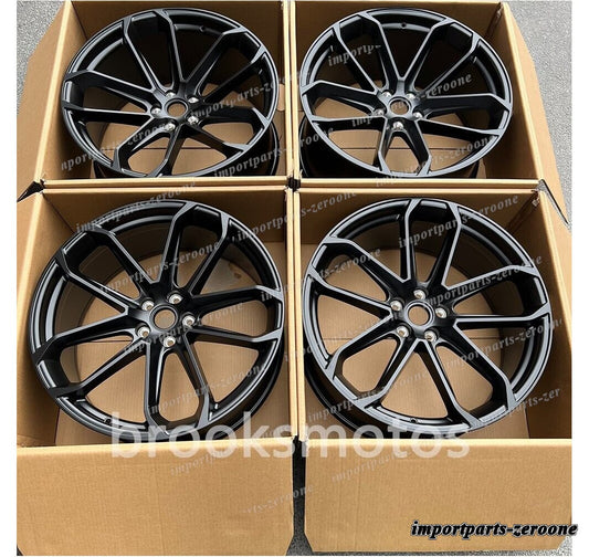 1点限り 21インチ　 ツイン　５スポークステインブラックスタイル　ホイール　ポルシェ　マカン　21X9.5 21X10　-BRN-11732