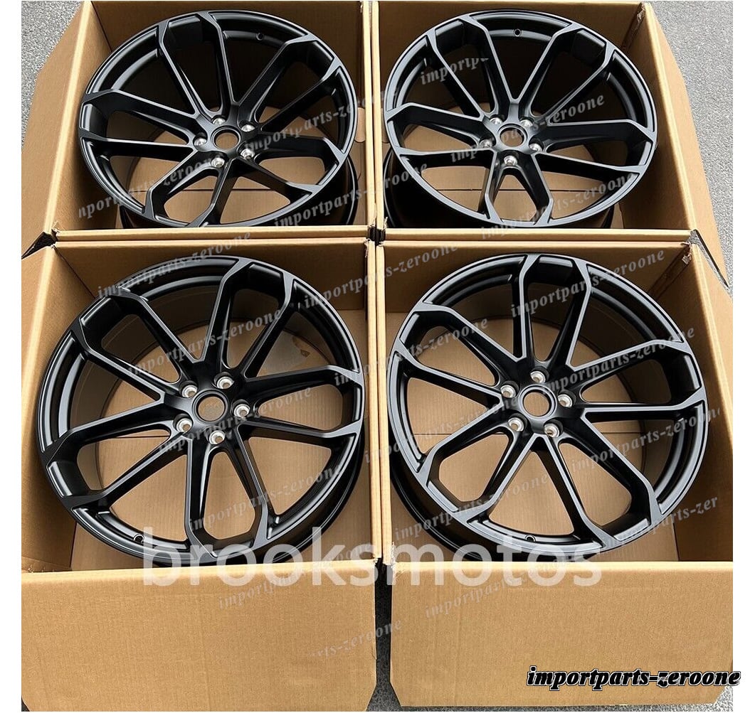 1点限り 21インチ　 ツイン　５スポークステインブラックスタイル　ホイール　ポルシェ　マカン　21X9.5 21X10　-BRN-11732
