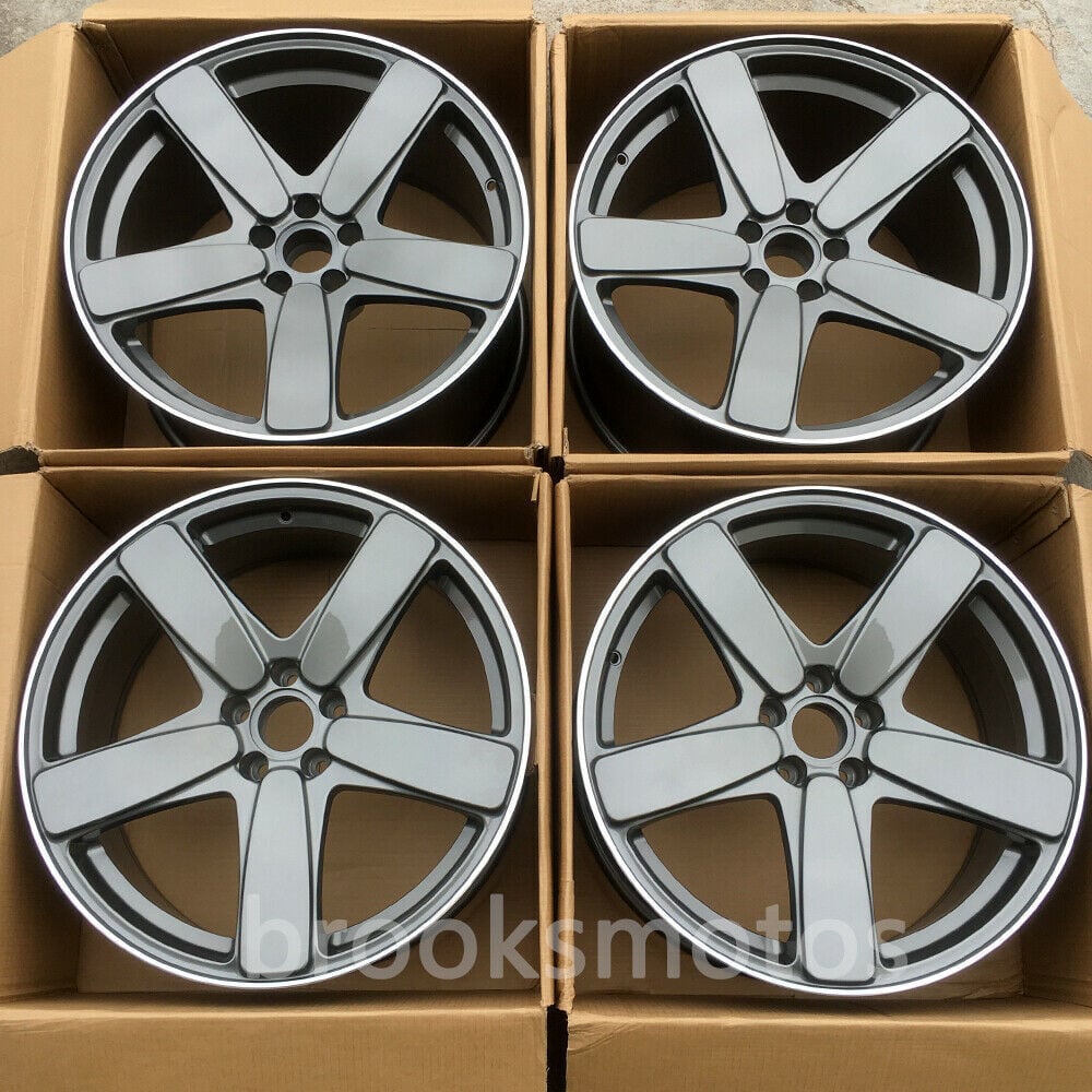 1点限り 20インチ 5 スポーク クラスICAL STYLE ホイールセット ポルシェ マカン S グレー 　-BRN-1094　鍛造　★