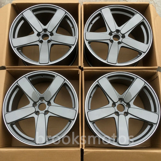 1点限り 20インチ 5 スポーク クラスICAL STYLE ホイールセット ポルシェ マカン S グレー 　-BRN-1094　鍛造　★