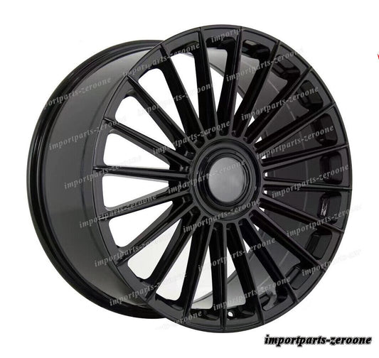 ポルシェ カイエン 22x9.5  22インチ 新品 マルチスポークグロスブラックスタイルホイール　-BRN-12253