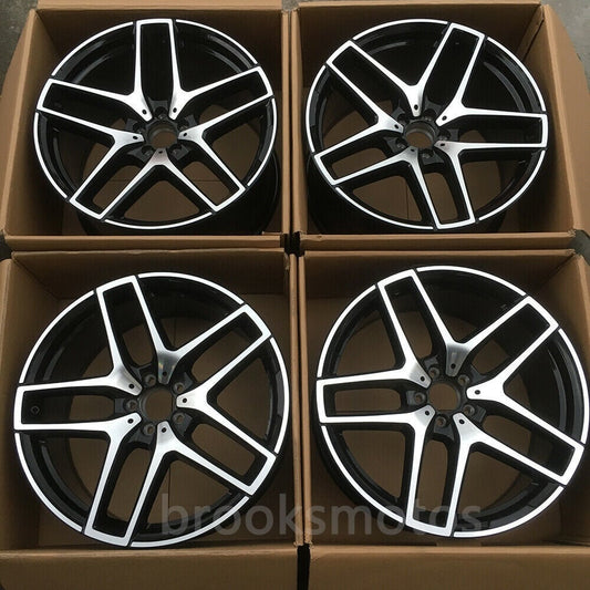 1点限り 21インチ TWIN 5 スポーク ブラック STYLE ホイールセット メルセデスベンツ C292 CLE クーペ 　-BRN-1206★