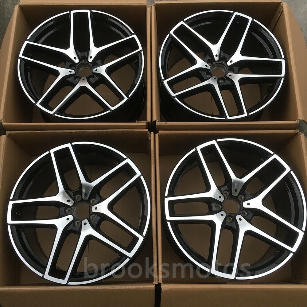 1点限り 21インチ TWIN 5 スポーク ブラック STYLE ホイールセット メルセデスベンツ C292 CLE クーペ 　-BRN-1206★