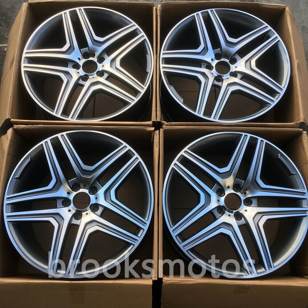 1点限り 21インチ　ツインスポークホイール　メルセデス・ベンツ W166 W167 X166 GLS GL ML GLE　４本セット　-BRN★
