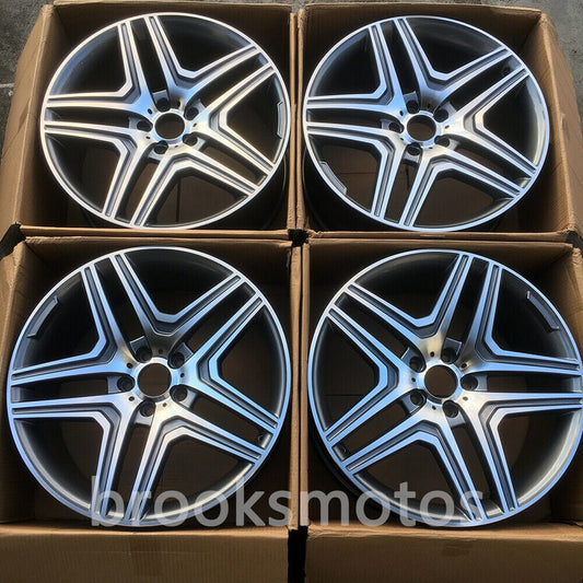 1点限り 21インチ　ツインスポークホイール　メルセデス・ベンツ W166 W167 X166 GLS GL ML GLE　４本セット　-BRN★