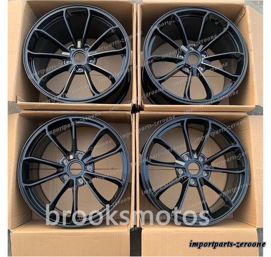 1点限り 20インチ スタッガー グロス ブラック ホイール ポルシェ 991 カレラ S カップ　-BRN-11934　鍛造　★