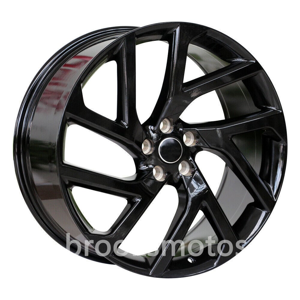 1点限り 20インチ グロス ブラック STYLE ホイールセット レンジローバー EVOQUE LR2 5X108 　-BRN-1127★　鍛造