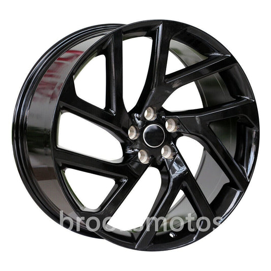 1点限り 20インチ グロス ブラック STYLE ホイールセット レンジローバー EVOQUE LR2 5X108 　-BRN-1127★　鍛造