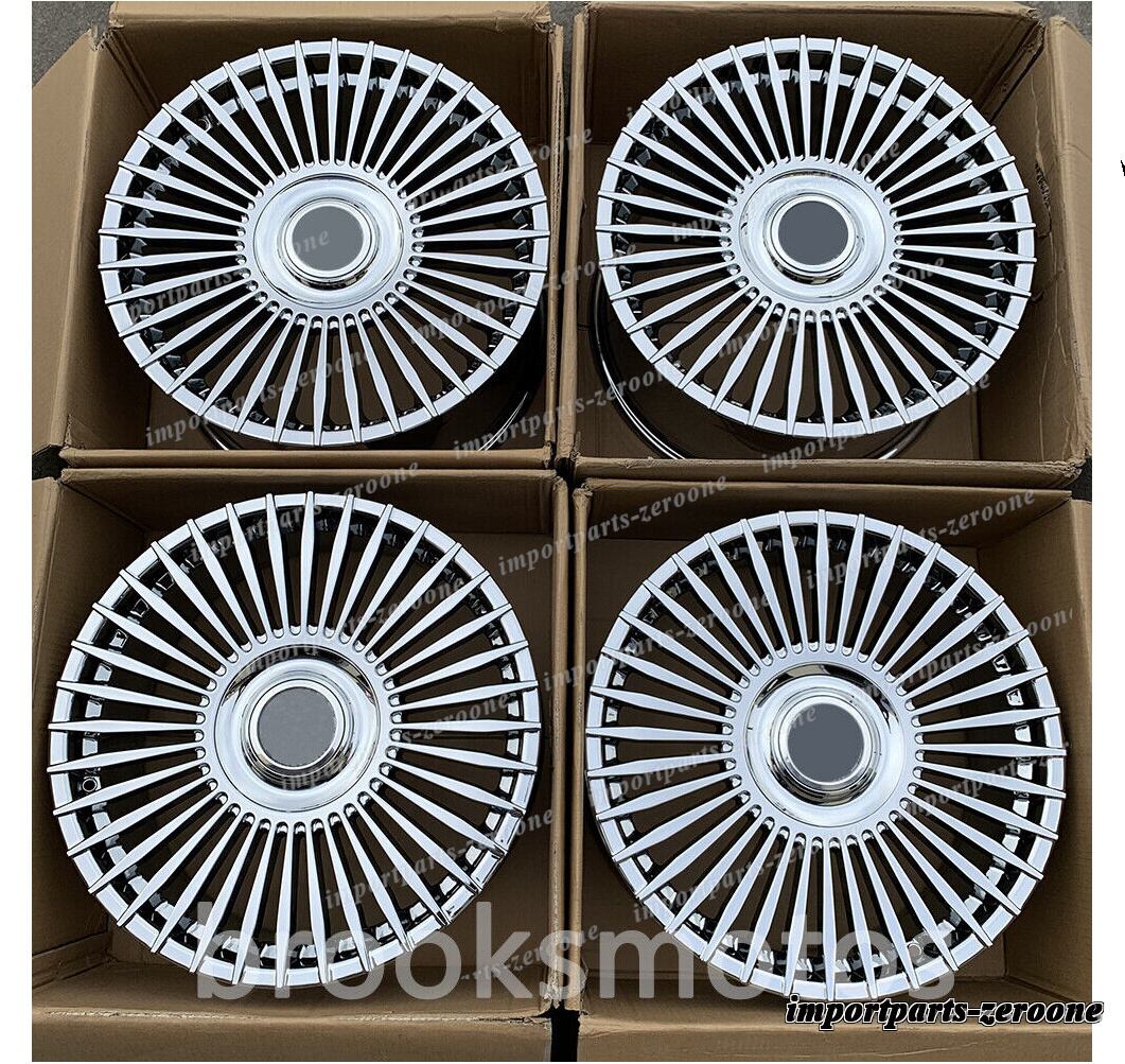 21インチ　マルチスポークスタイル　クローム　ホイール　メルセデス・ベンツ　ＧＬS 400ｄ　４本セット　-BRN-11433-4