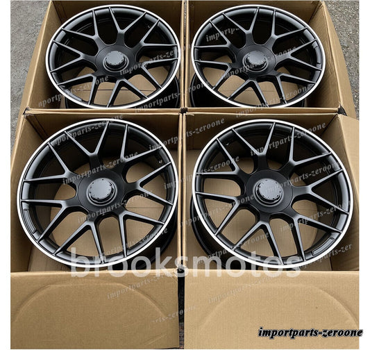 1点限り 20インチ新品ホイール メルセデスベンツ X クラス 470 20x9.5 6x114.3 ブラック 4本セット　-BRN-11886　鍛造　★
